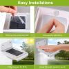 Solar Wall Lights Outdoor 16LEDs Stair Lamps 120Â° Motion Sensor 180Â°Lighting Garden Lights IP65 Waterproof Night Lamps