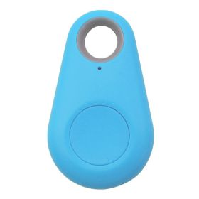 1pc Smart Mini GPS Finder BT Tracer Pet Kids GPS Locator Tag Alarm Wallet Key Tracker (Color: Blue)